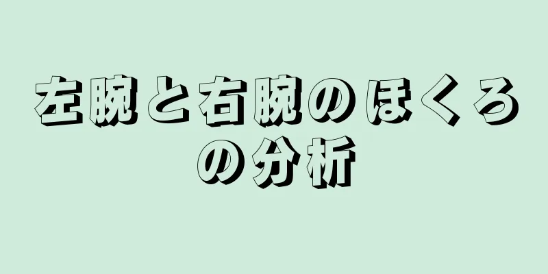 左腕と右腕のほくろの分析