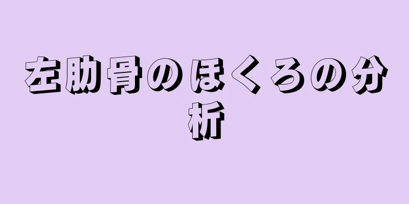 左肋骨のほくろの分析