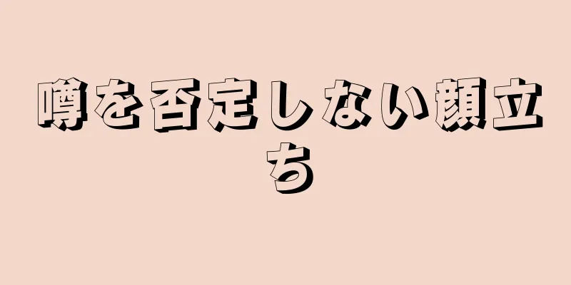 噂を否定しない顔立ち