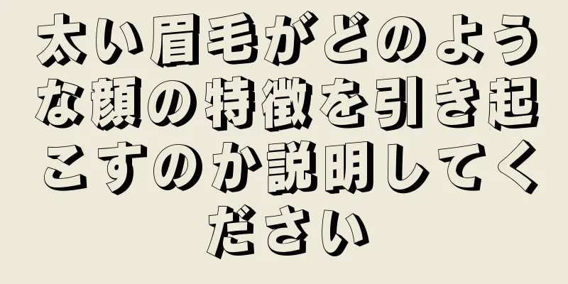 太い眉毛がどのような顔の特徴を引き起こすのか説明してください