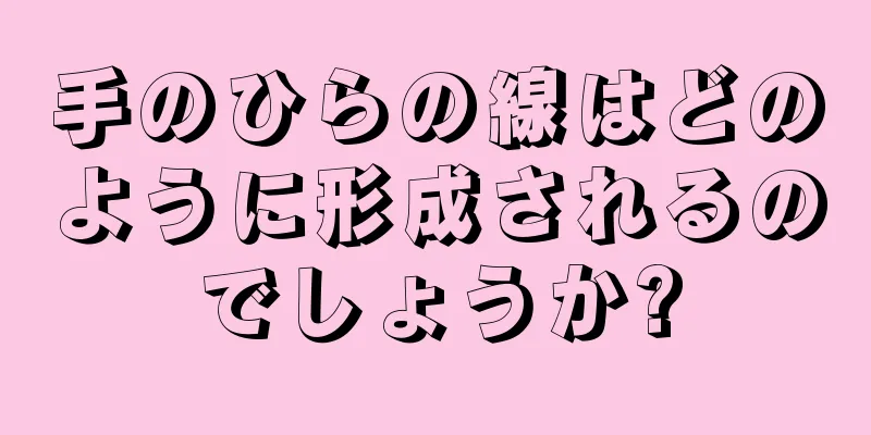 手のひらの線はどのように形成されるのでしょうか?