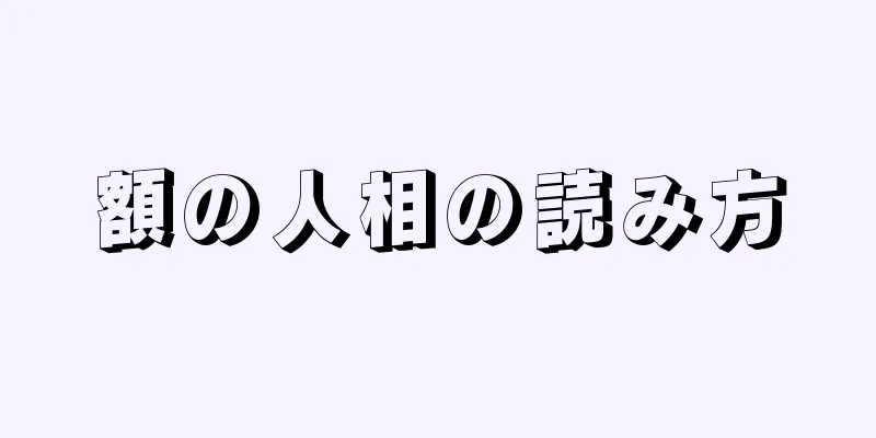 額の人相の読み方