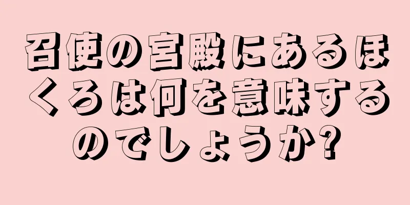召使の宮殿にあるほくろは何を意味するのでしょうか?