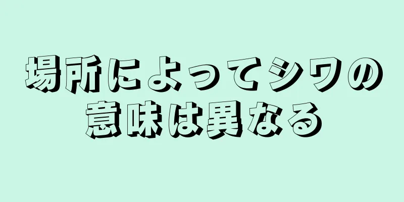 場所によってシワの意味は異なる