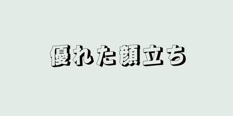 優れた顔立ち