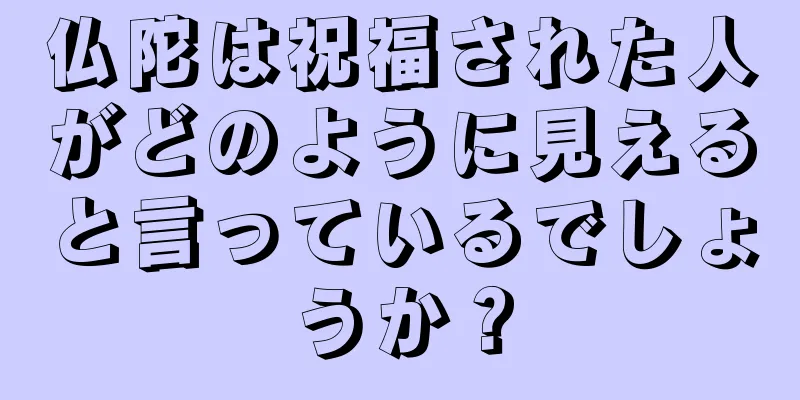 仏陀は祝福された人がどのように見えると言っているでしょうか？