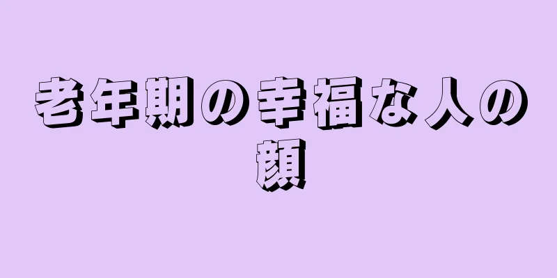 老年期の幸福な人の顔