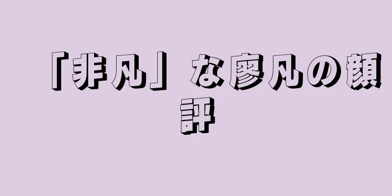 「非凡」な廖凡の顔評