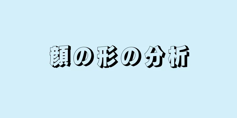 顔の形の分析