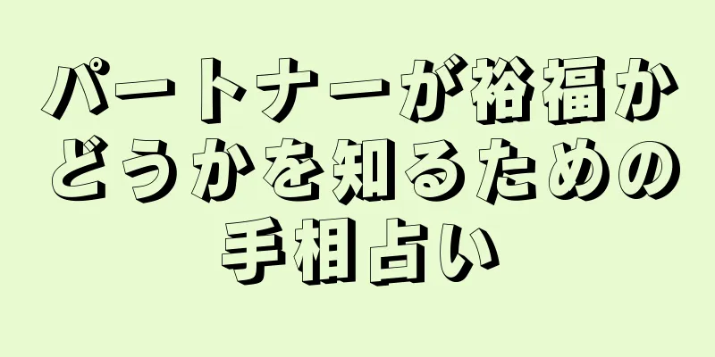 パートナーが裕福かどうかを知るための手相占い