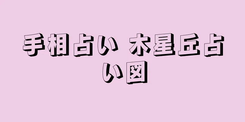手相占い 木星丘占い図