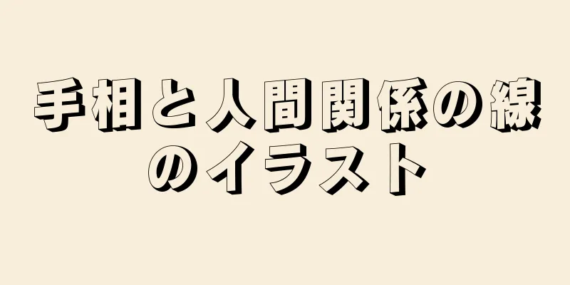 手相と人間関係の線のイラスト
