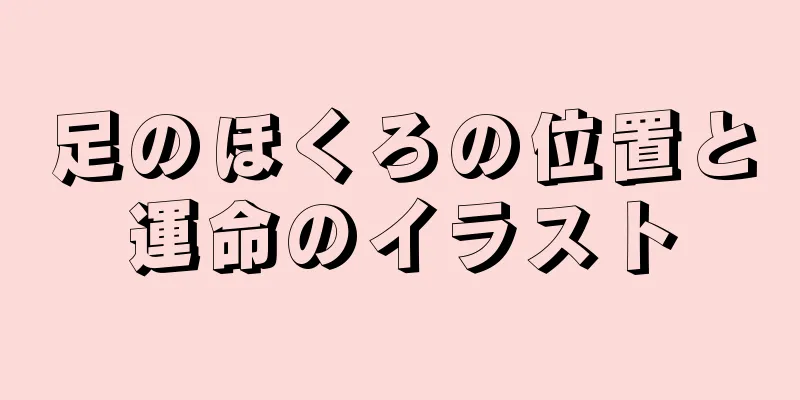 足のほくろの位置と運命のイラスト
