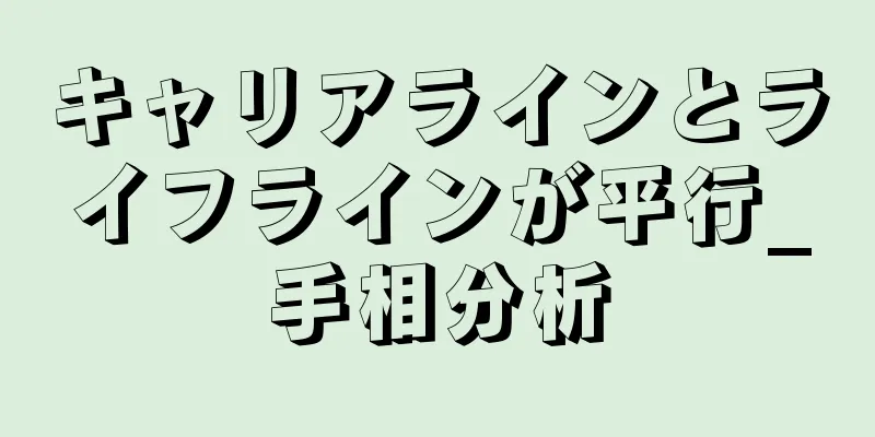 キャリアラインとライフラインが平行_手相分析