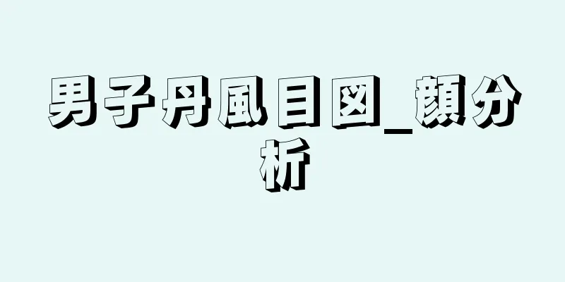 男子丹風目図_顔分析