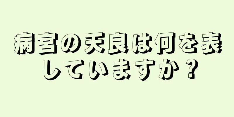 病宮の天良は何を表していますか？