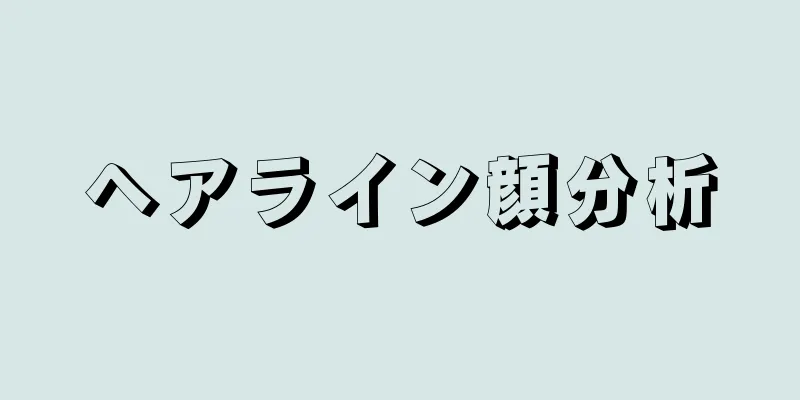 ヘアライン顔分析