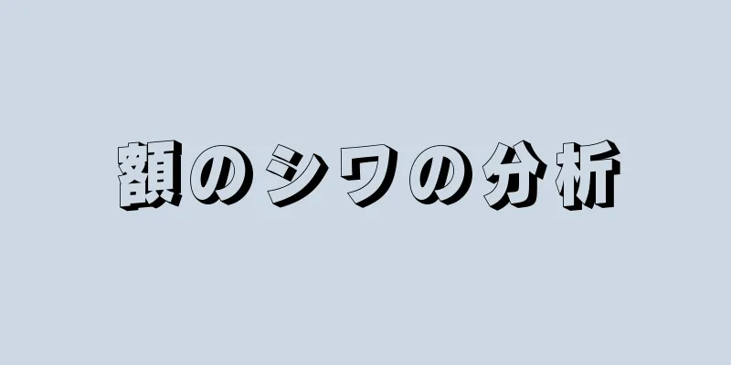 額のシワの分析