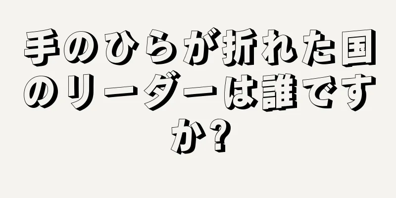手のひらが折れた国のリーダーは誰ですか?